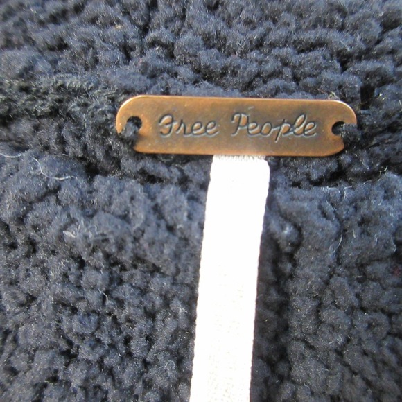 Free People Be Yours Pullover Sweater Women Black L Knit Oversized Chunky 540 - Picture 3 of 10